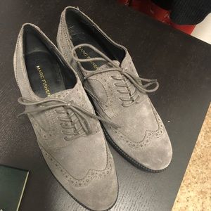 Marc Fisher Grey Oxfards Size 7.5